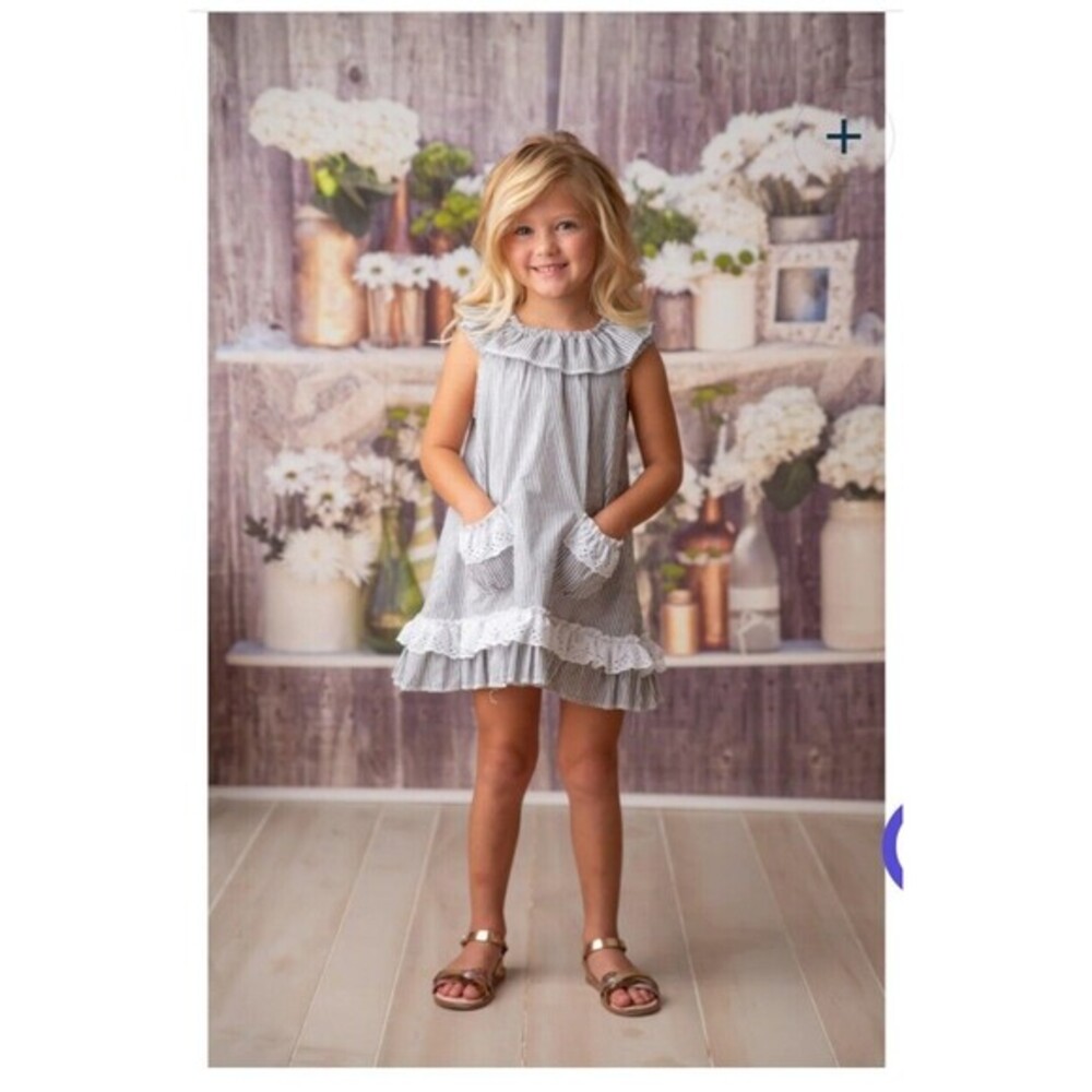 Haute Baby Dress Boutique Ruffles Pockets Spring Easter Photos Striped Summer